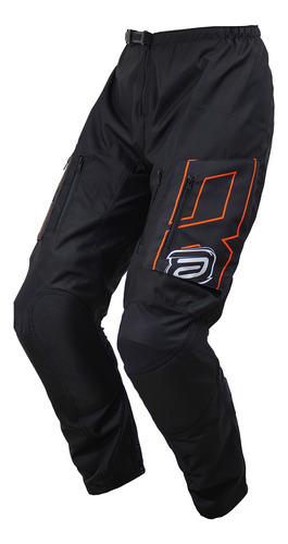 Calça Motocross Cross Asw Ranger Preto Laranja Off Road Moto