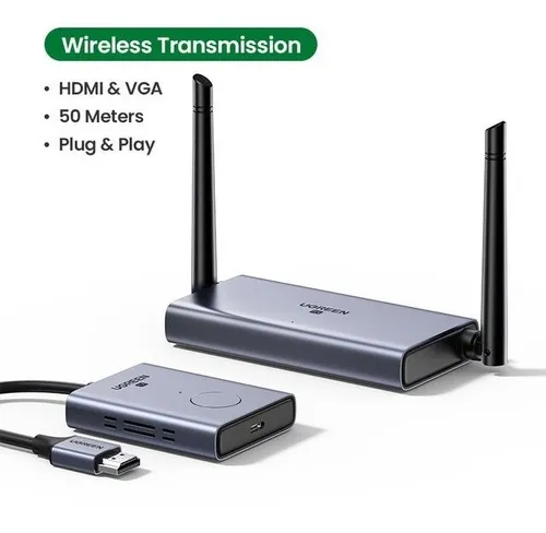 Spliter Transmisor Receptor Hdmi Wireless 50 Metros Ugreen