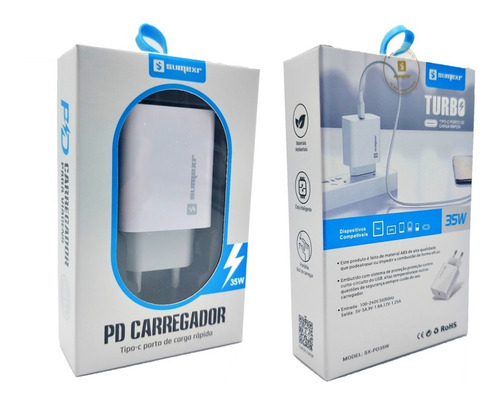 Imagem 6 de 6 de Carregador Usb-c 18w Turbo Rápido E Eficiente
