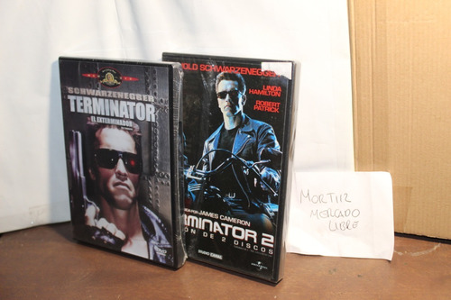 Set Dvd Terminator 1 Y 2 James Cameron 3 Discos Arnold