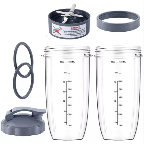 Nuevo Juego De Vasos Y Cuchillas De Licuadora De Repuesto