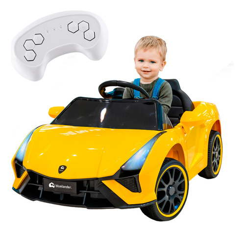Carro Lamborghini Montable Eléctrico Camioneta Amarillo