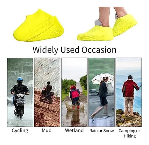 De Cubrezapatos Silicona Impermeable Lluvia+chubasquero