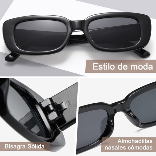 10 Piezas Lentes Para Dama,lentes De Sol Rectangulares Retro