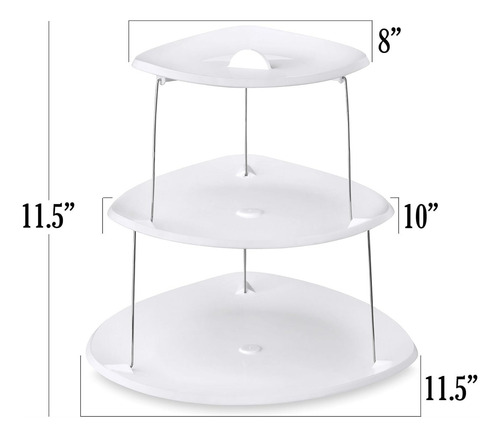 Charola Decorativa Plegable De 3 Niveles, Charola Decorativa