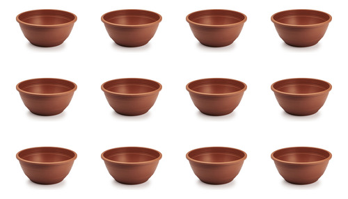 15x Vaso Cuia Grande Para Rosa Do Deserto 6,6 Litros Cor Terracota