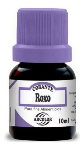 Corante Líquido Alimentício 10ml Arcolor Roxo