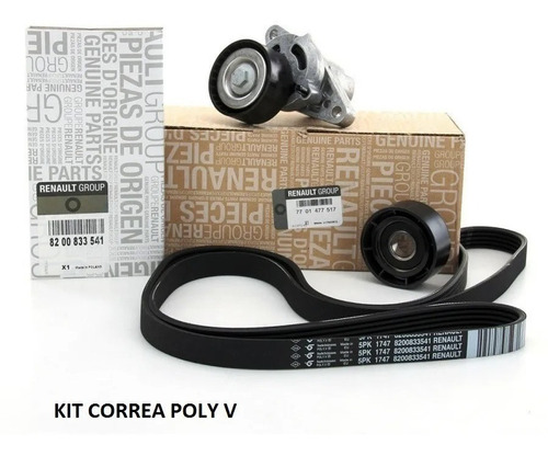 Kit Correa Tensor Poly V Clio 2 Kangoo Megane 1.6 16v K4m