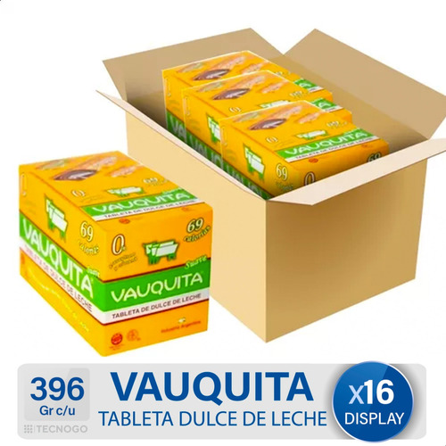 Caja Tableta Vauquita Light Dulce De Leche Sin Tacc 
