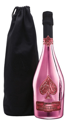 Champagne Armand De Brignac Rose Velvet Bag 750 Ml