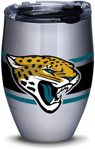 Nfl Jacksonville Jaguars Rayas Vaso Térmico De Viaje C...