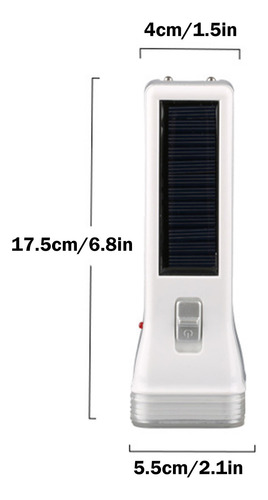 Linterna Solar Recargable De Emergencia Para Exteriores N Le