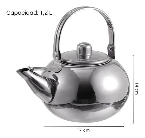 Tetera De Inducción De Seguridad De Acero Inoxidable Con
