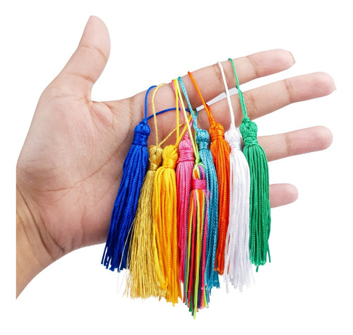 Pingente De Seda Tassel - Franja - Mix - C/50 Nybc