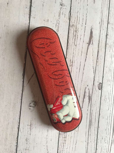 Caixa De Lápis De Metal Personalizada Coca Cola 01 (Usado)