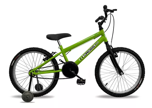 Bicicleta Aro 20 Menino Bmx Cross Freestyle Grau Infantil