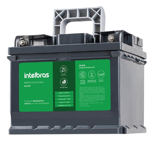 Bateria Estacionaria 12v 45ah Eb 1245 Intelbras Anatel