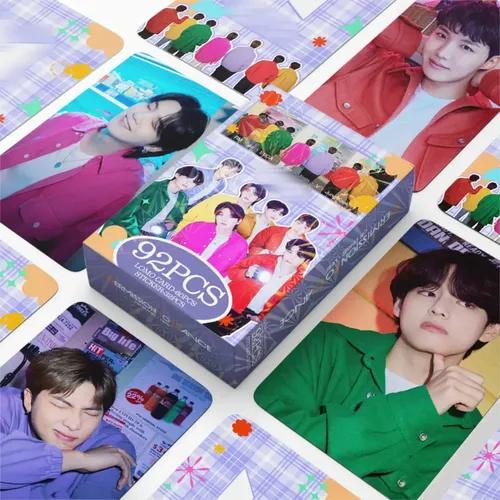 Bts - 92 Peças (60 Photocards + 32 Adesivos) Kpop Bts Festa