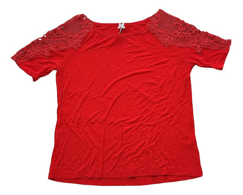 Camiseta Blusa Feminina Manga Com Tricot La Qualité