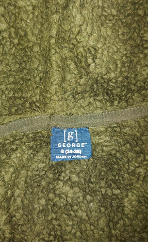 Camuflaje Chamarra George Gorro Y Cierre Unisex Talla M/ch (Usado)