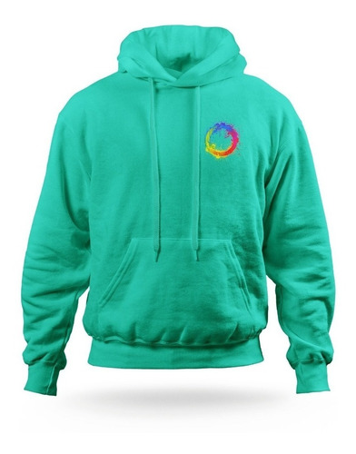 Buzo Hoddie Motivo Circulos Arcoiris Lgbt