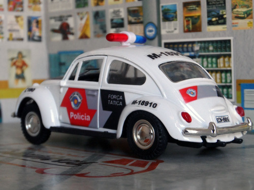 Imagem 3 de 8 de Miniatura Fusca Pmesp Polícia Militar Sp