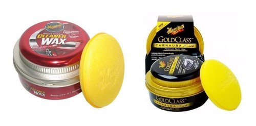 Kit Meguiars Cera En Pasta Limpiador Cleaner Wax, Gold Class