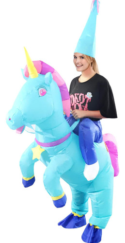 Shdejtg Disfraz Inflable Unicornio Cuerpo Completo Unicornio