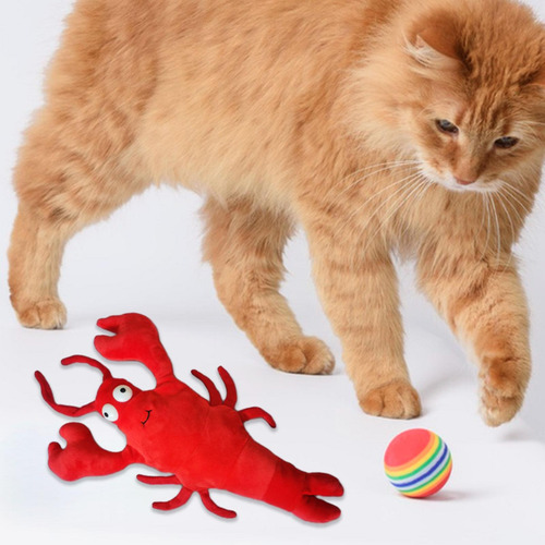 Juguete Disquete Para Gatos Con Forma De Langosta, Juguete