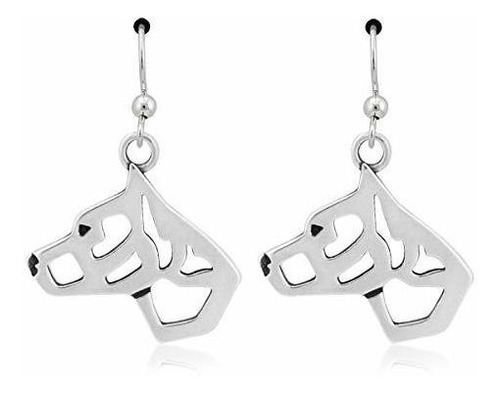 Aretes Anzuelo - Pendientes De Plata De Ley American Staffor