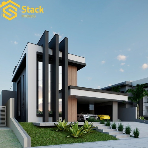 Imagem 2 de 4 de Casa Moderna Em Construção - Condomínio Bosque Do Horto-jundiaí-sp - Ca01859