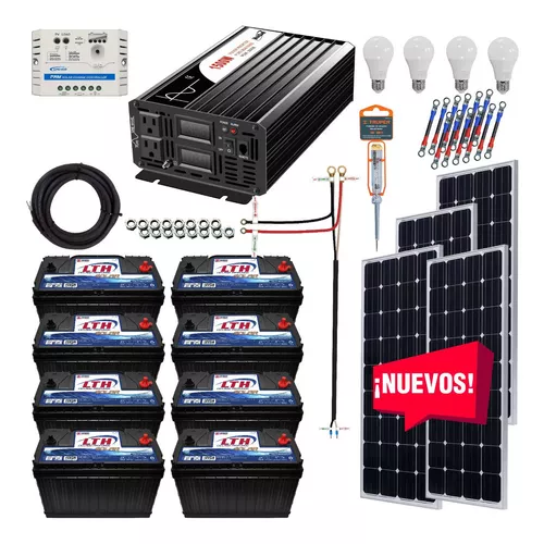 Kit Solar 4500 Watts Lth Inversor 1500w Onda Pura, Pwm Sd