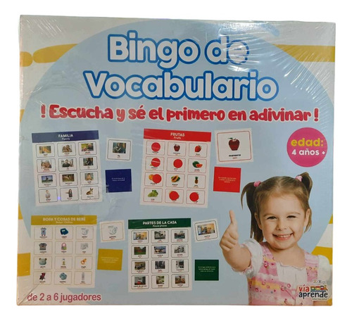 Bingo De Vocabulario - Juego Didáctico Vía Aprende