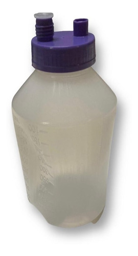 Frasco Alimentacion Enteral 500 Ml Pack X 10u Tapa Violeta