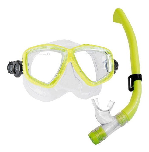 Kit Máscara Mergulho Kit Astra Snorkel Com Válvula