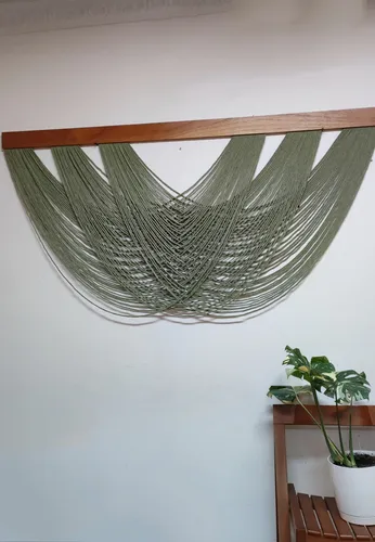 Macramé De Pared, Tapiz Colgante Bohemio Tejido Artesanal