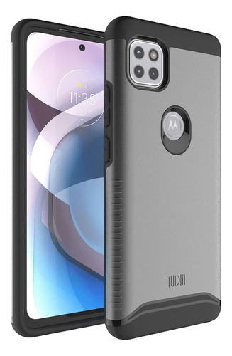 Tudia Dualshield Diseñado Para Motorola One 5g Ace Phone A