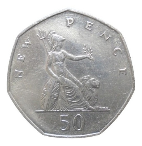 Reino Unido De Gran Bretaña 50 New Pence 1977   Bt2#1
