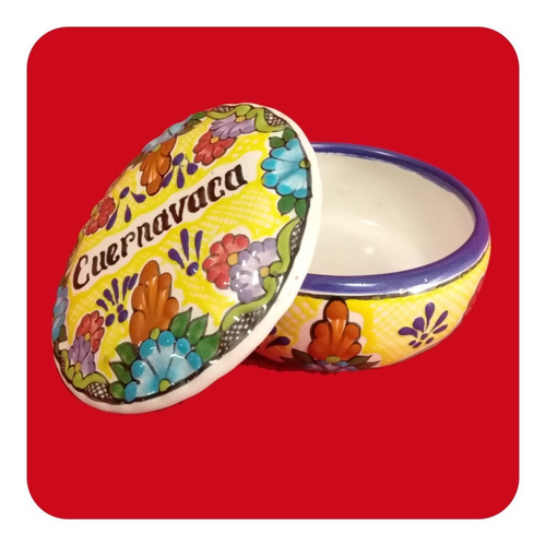 Imagen 6 de 10 de Set 40 Alhajero De Talavera Poblana Color 8cm P/recuerdo Lhj