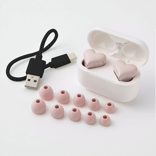 @ Auriculares Bluetooth En Forma De Corazón Con Cancelación