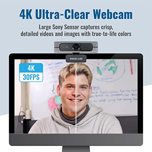 Cámara Web Okiolabs A10 Hd 4k Con Encuadre Automático Ai Par