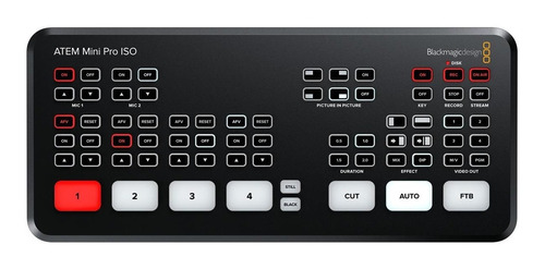 Blackmagic Atem Mini Pro Iso Switch De Producción En Vivo