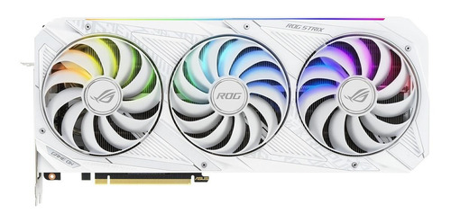 Placa de video Nvidia Asus  ROG Strix GeForce RTX 30 Series RTX 3080 ROG-STRIX-RTX3080-O10G-WHITE-V2 OC Edition 10GB