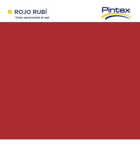 2 Pack Pintura Pinta-me Pintex 3.8 Litros Interior/exterior Color Rojo Rubí