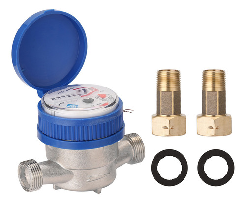 Imagen 4 de 6 de Medidor De Agua Mecánico Con Pantalla De 1/2 Pulgada, 15 Mm