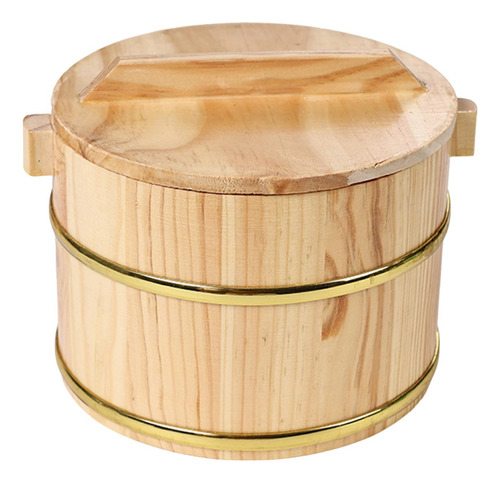 Cuenco De Arroz De Madera Para Cocinar Al, 20cmx20cmx13cm