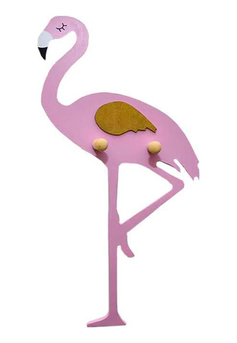 Cabideiro Gancho Flamingo Rosa Claro