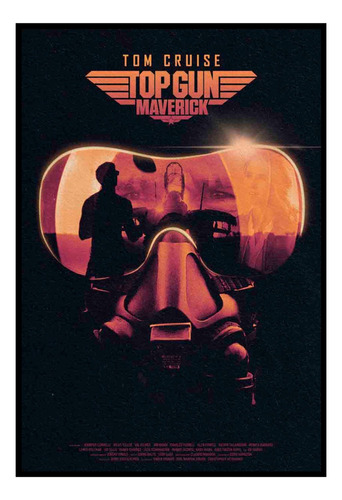 Cuadro Premium Poster 33x48cm Cine Arte Avion Top Gun