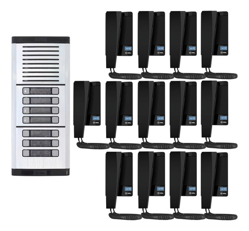 Interfone 13 Pontos Porteiro Eletrônico Coletivo Hdl Predial
