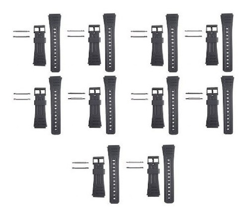 Kit Com 10 Pulseira Para Relógio Casio Primeira Linha